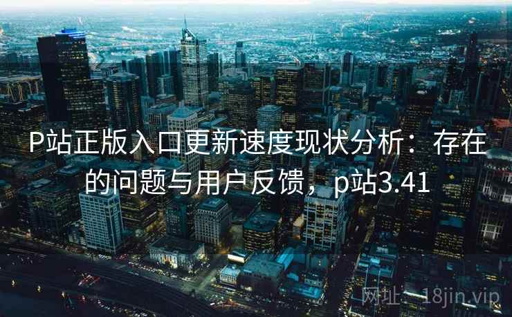 P站正版入口更新速度现状分析：存在的问题与用户反馈，p站3.41
