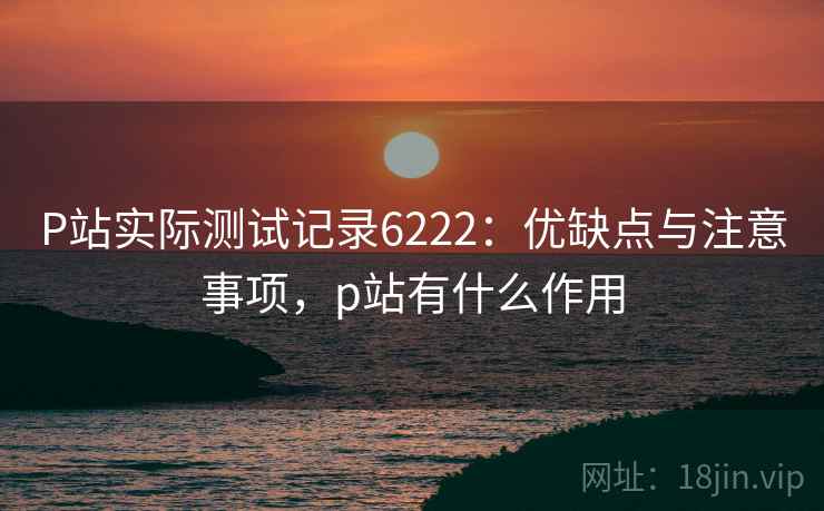 P站实际测试记录6222:优缺点与注意事项,p站有什么作用 P站实际测试记录6222:优缺点与注意事项,p站有什么作用
