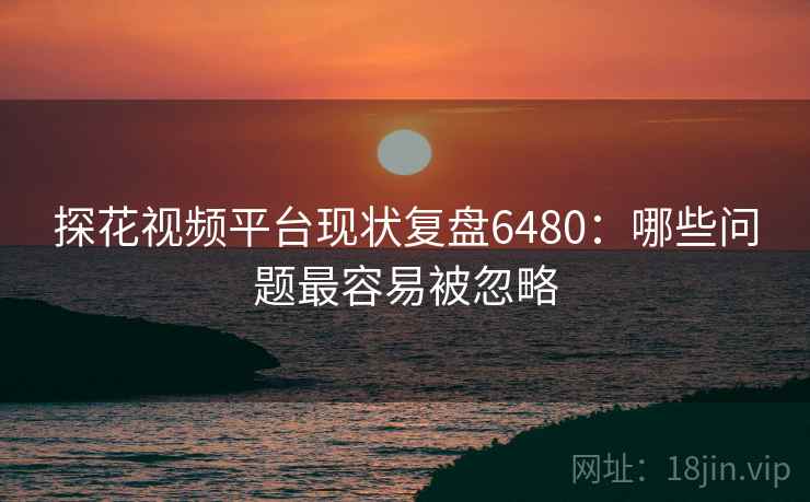 探花视频平台现状复盘6480：哪些问题最容易被忽略