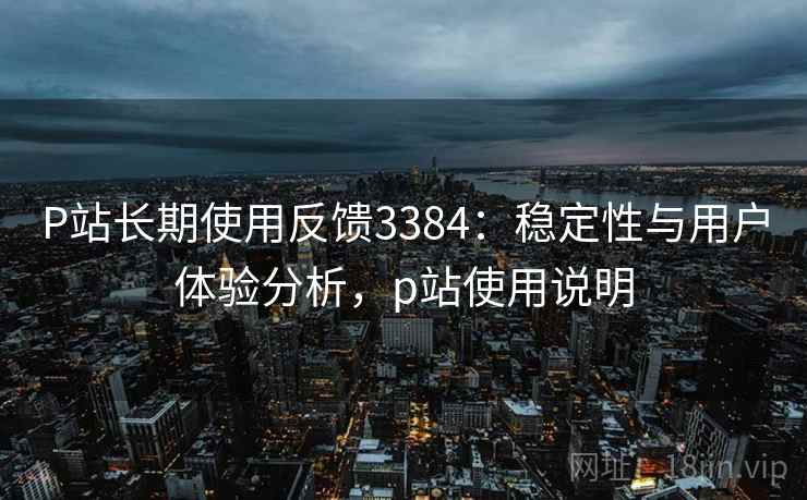 P站长期使用反馈3384：稳定性与用户体验分析，p站使用说明